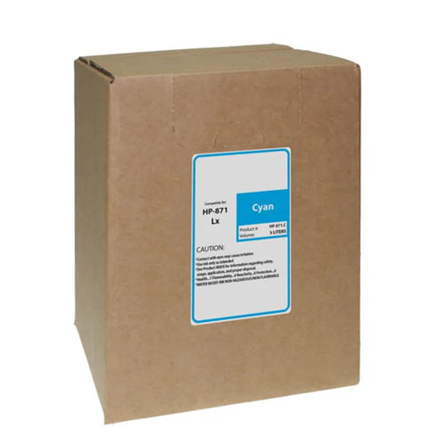 Cyan Wide Format Ink Bag for HP 871 (G0Y79D)