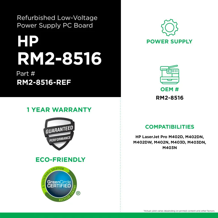 HP M402 Low-Voltage Power Supply