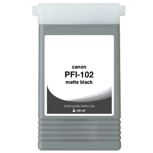 WF Non-OEM New Matte Black Wide Format Ink Cartridge for Canon PFI-102 (0894B001)
