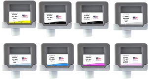 Non-OEM 8 Replacement Cartridges for Canon PFI-306PC, C, PM, M, GY, MBK, BK, Y Cartridges