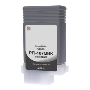Non-OEM Replacement Cartridge for Canon Matte Black PFI-107MBK