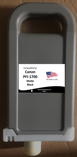 Non-OEM Replacement Cartridge for Canon Matte Black PFI-1700MBK