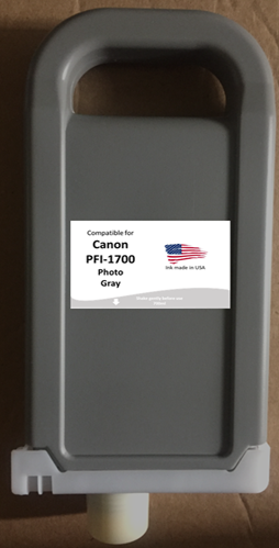 Non-OEM Replacement Cartridge for Canon Photo Gray PFI-1700PGY