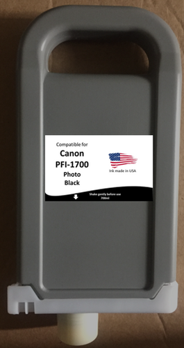 Non-OEM Replacement Cartridge for Canon Photo Black PFI-1700PBK