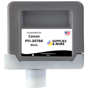 Non-OEM Canon replacement for  PFI-307BK Black  imagePROGRAF iPF830/840/850
