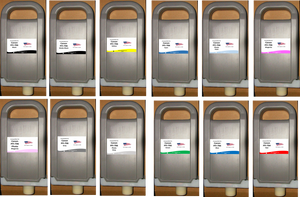 12 Non OEM Compatible for Canon PFI-706 PC, C, PM, M, GY, MBK, BK, Y, PGY, Red, Green, Blue Cartridges