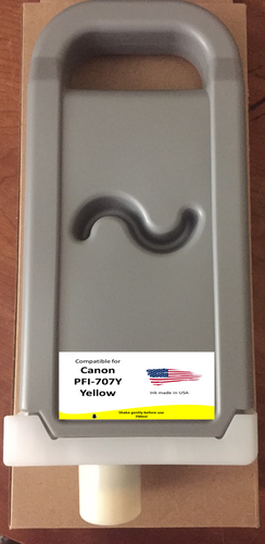 Non-OEM Replacement Cartridge for Canon Yellow  PFI-707Y